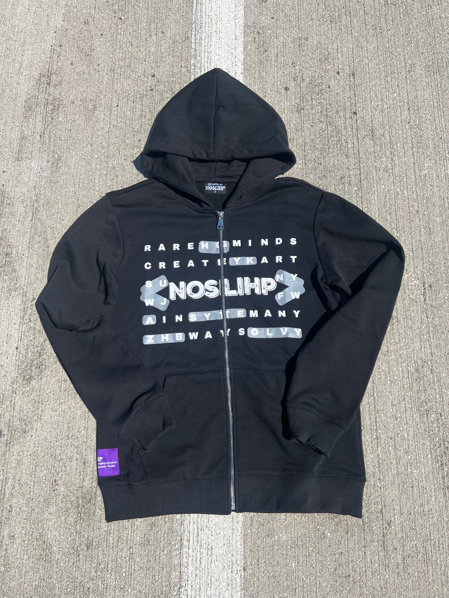 Noslihp "PUZZLD" Zip Hoodie